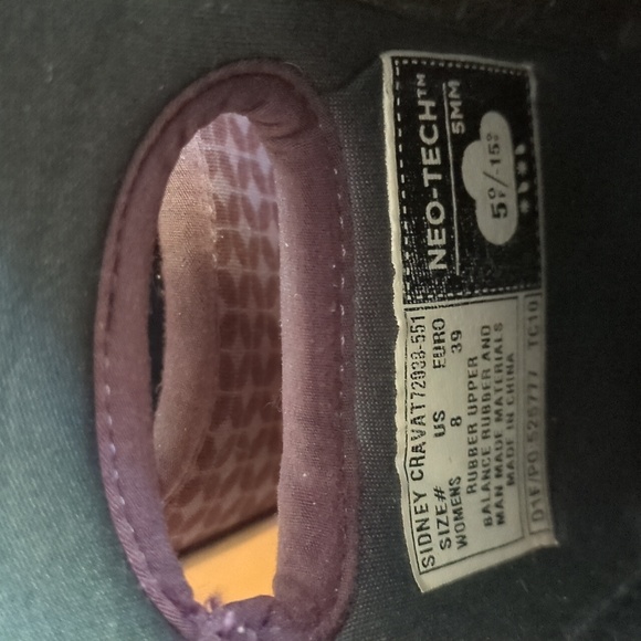 Bogs Sidney Cravat Rain Boots Neo-Tech 8 Eggplant Lace-Up Boots - Picture 4 of 4